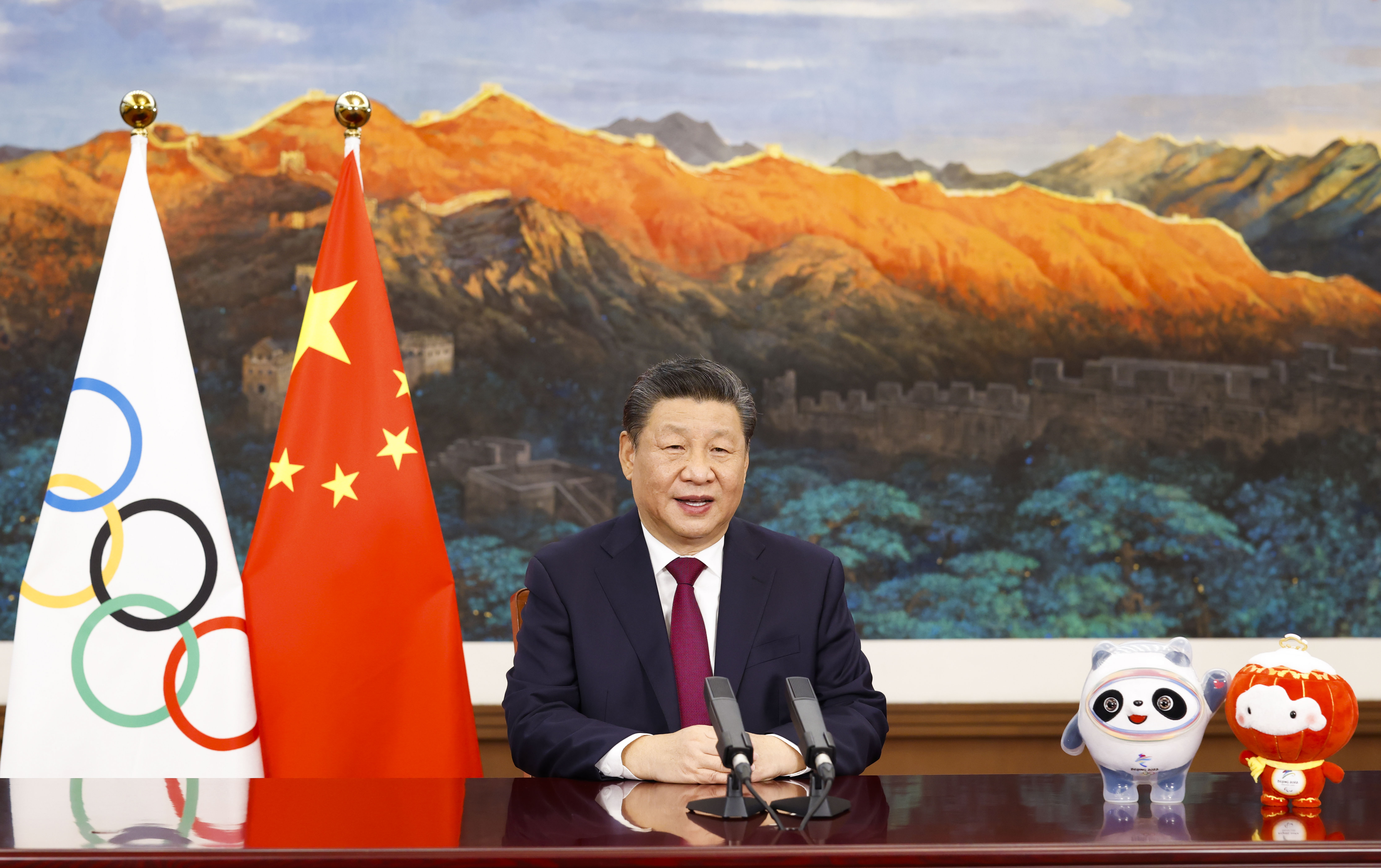 1643856232887351.jpg 习近平向国际奥委会第139次全会开幕式发表视频致辞.JPG